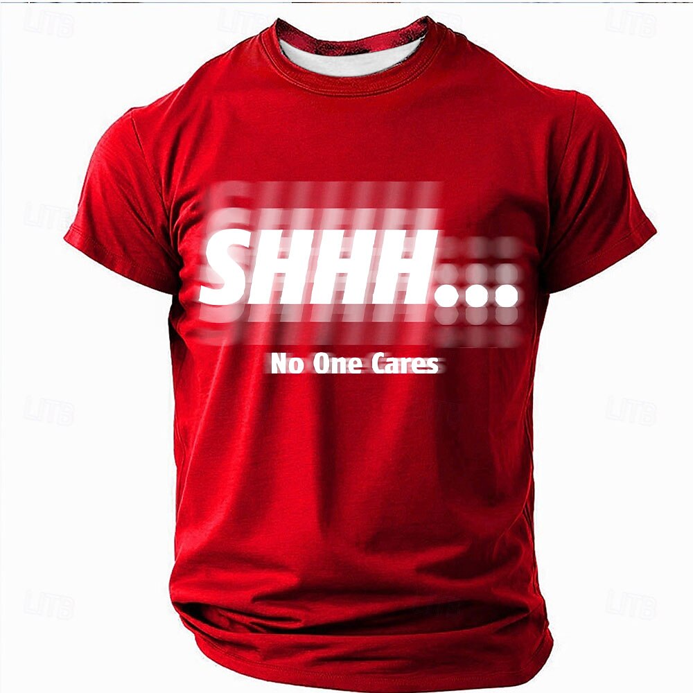 Herren Optische Täuschung T Shirt Kurzarm T-Shirt 3D-Druck Rundhalsausschnitt Hemd Mode Täglich Straße Täglich Schwarz Rote Blau Sommer Frühling Bekleidung S M L XL XXL XXXL Lightinthebox