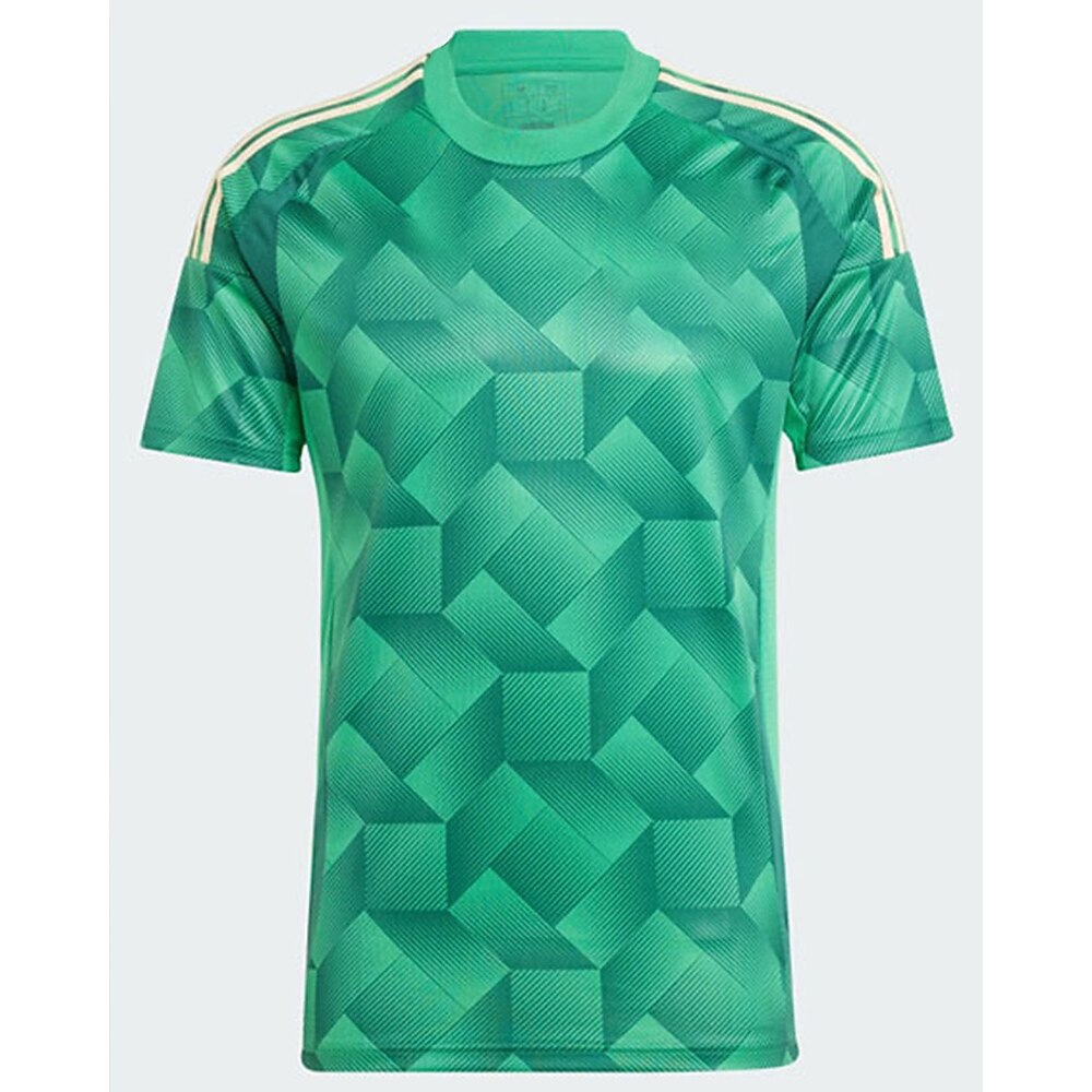 Herren T-Shirt Kurzarmshirt Kurzarm Rundhalsausschnitt Sommer Geometrisch Mode Designer Druck Urlaub Straße Ausgehen Weiß Dunkelgrün Grün Top T-Shirt für Herren Lightinthebox