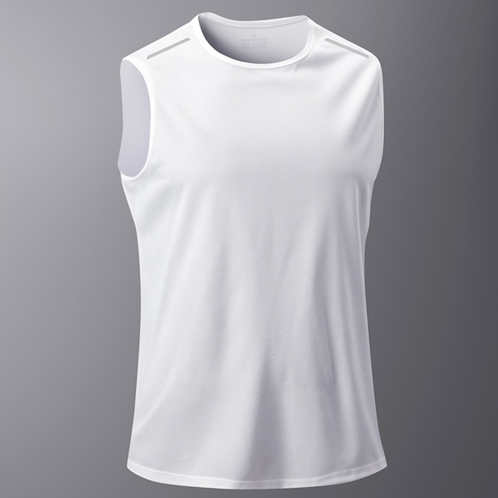 Herren Workout-Tanktop Lauf-Tanktop Fitness-Tanktop reflektierende Streifen Ärmellos Oberbekleidung Lässig Athleisure Atmungsaktiv Schnelltrocknend Weich Fitnesstraining Laufen Gehen Sportbekleidung Lightinthebox