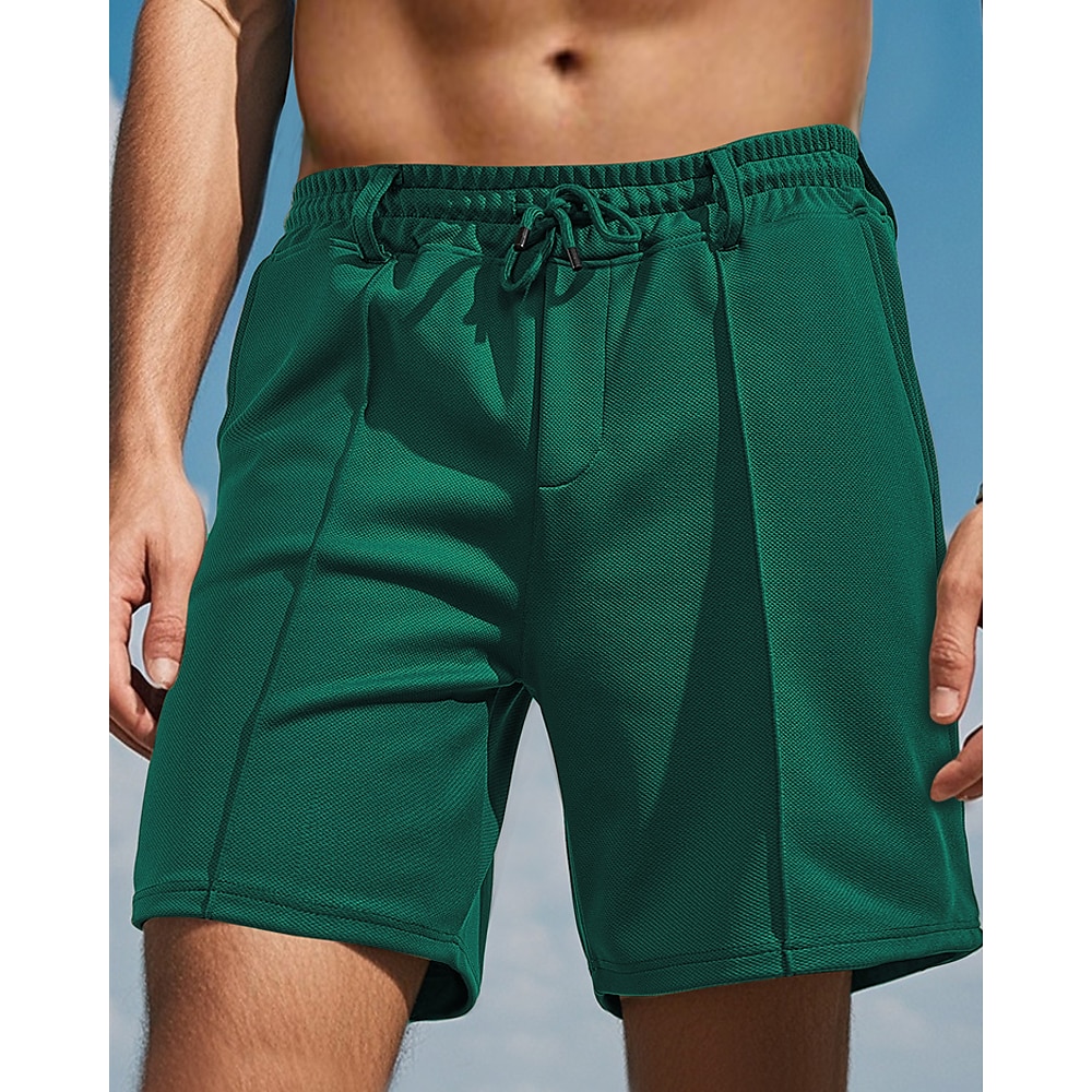 Herren Sweatshorts Kurze Hose Shorts Kurze Hosen Sommer-Shorts Strandshorts Kurze Hosen Tasche Kordelzug Elastische Taille Glatt Komfort Atmungsaktiv Kurz Outdoor Sport Klassisch Brautkleider schlicht Lightinthebox