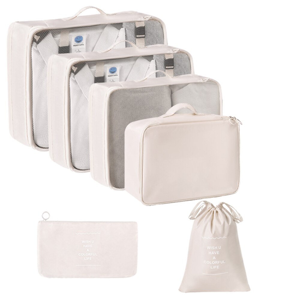 Kompressions-Packwürfel-Set für Reisen, faltbare Gepäck-Organizer-Taschen, tragbare Kultur- und Kosmetiktasche, multifunktionale Kleideraufbewahrungstaschen für Geschäftsreisen und Urlaub Lightinthebox