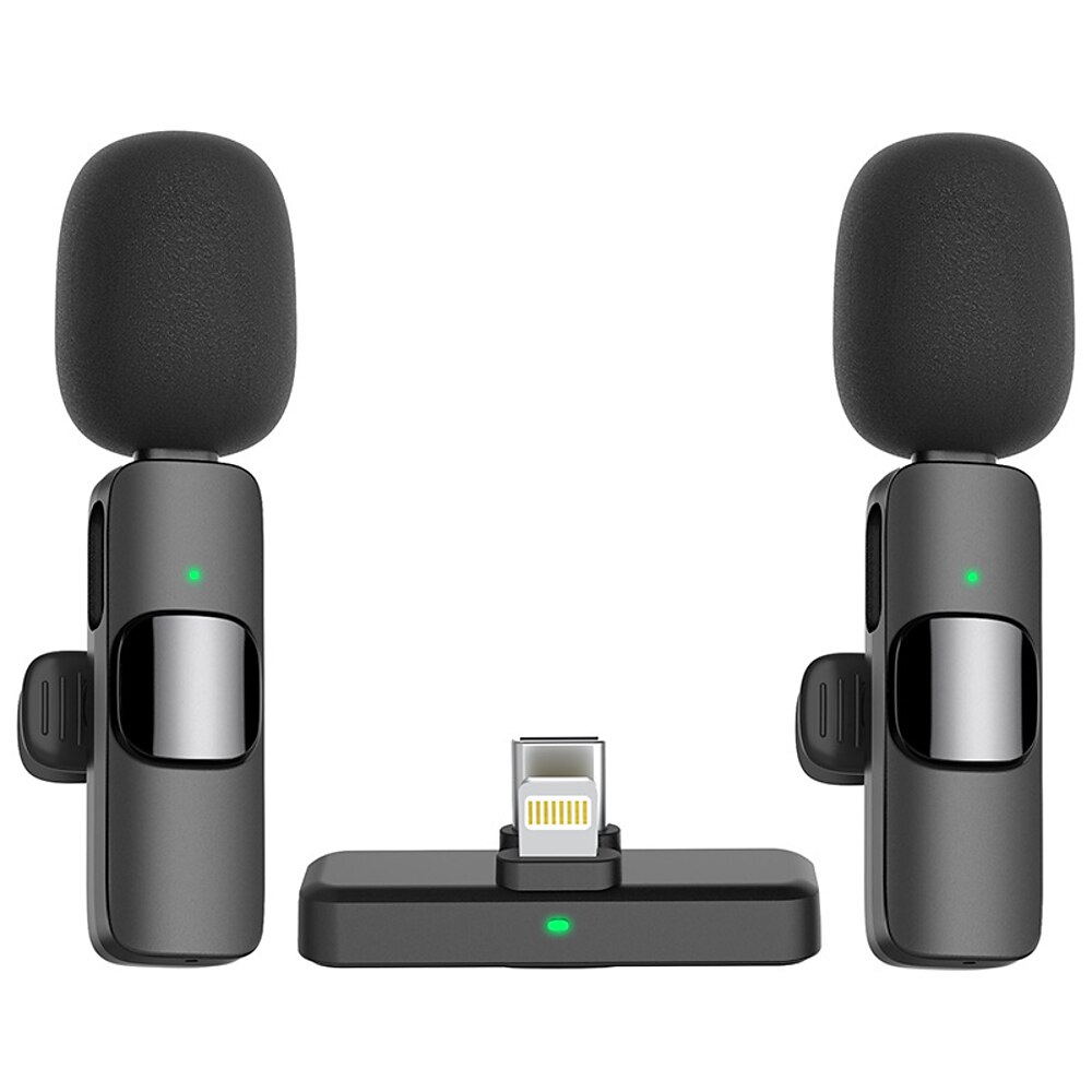 kabelloses Lavaliermikrofon, Bluetooth-Ansteckmikrofon für Videoaufnahmen - Mini-Ansteckmikrofone für das iPhone Android Lightinthebox
