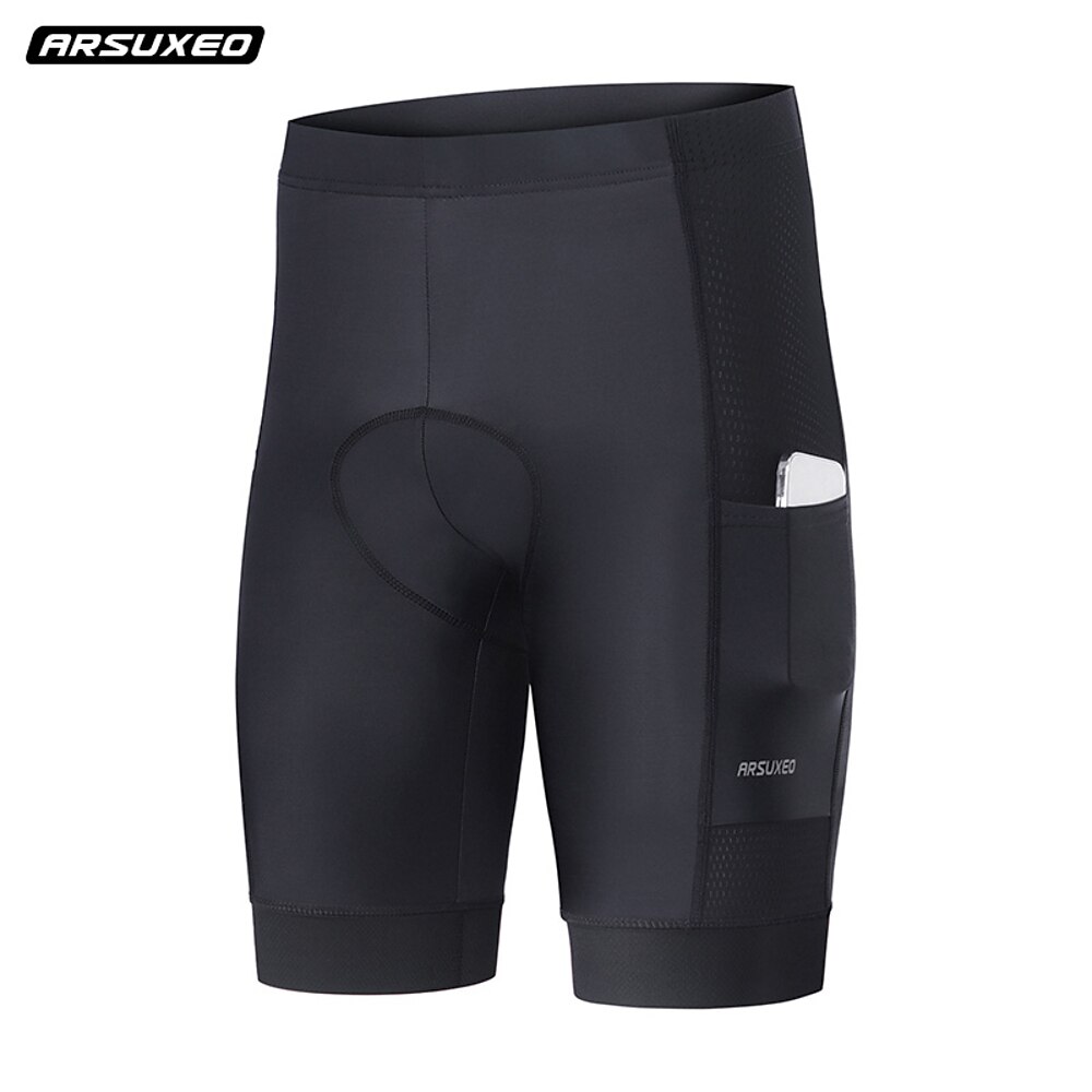 Arsuxeo Herren Radsport-Radhose: Fahrradunterwäsche-Shorts Fahrradhose Fahhrad Shorts Strumpfhosen Formpassend Mountainbike MTB Straßenradsport Sport Atmungsaktiv Reflektierende Streifen Elastisch Lightinthebox