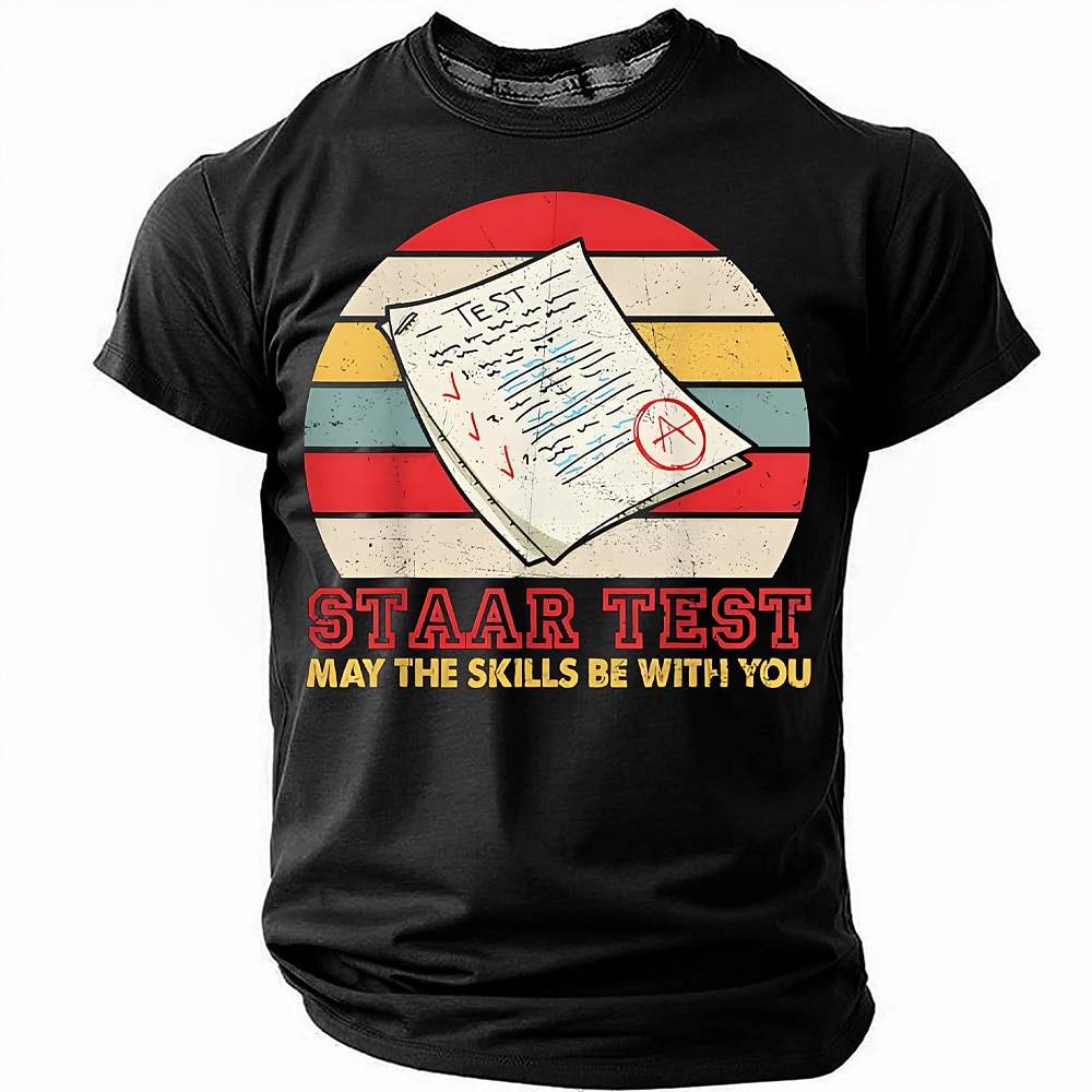 Abschlußfeier Herren Lustiger Slang T Shirt Kurzarm T-Shirt 3D-Druck Rundhalsausschnitt Hemd Mode Täglich Lässig Straße Lässig Täglich Schwarz Blau Grün Sommer Frühling Ganzjahres Bekleidung S M L XL Lightinthebox