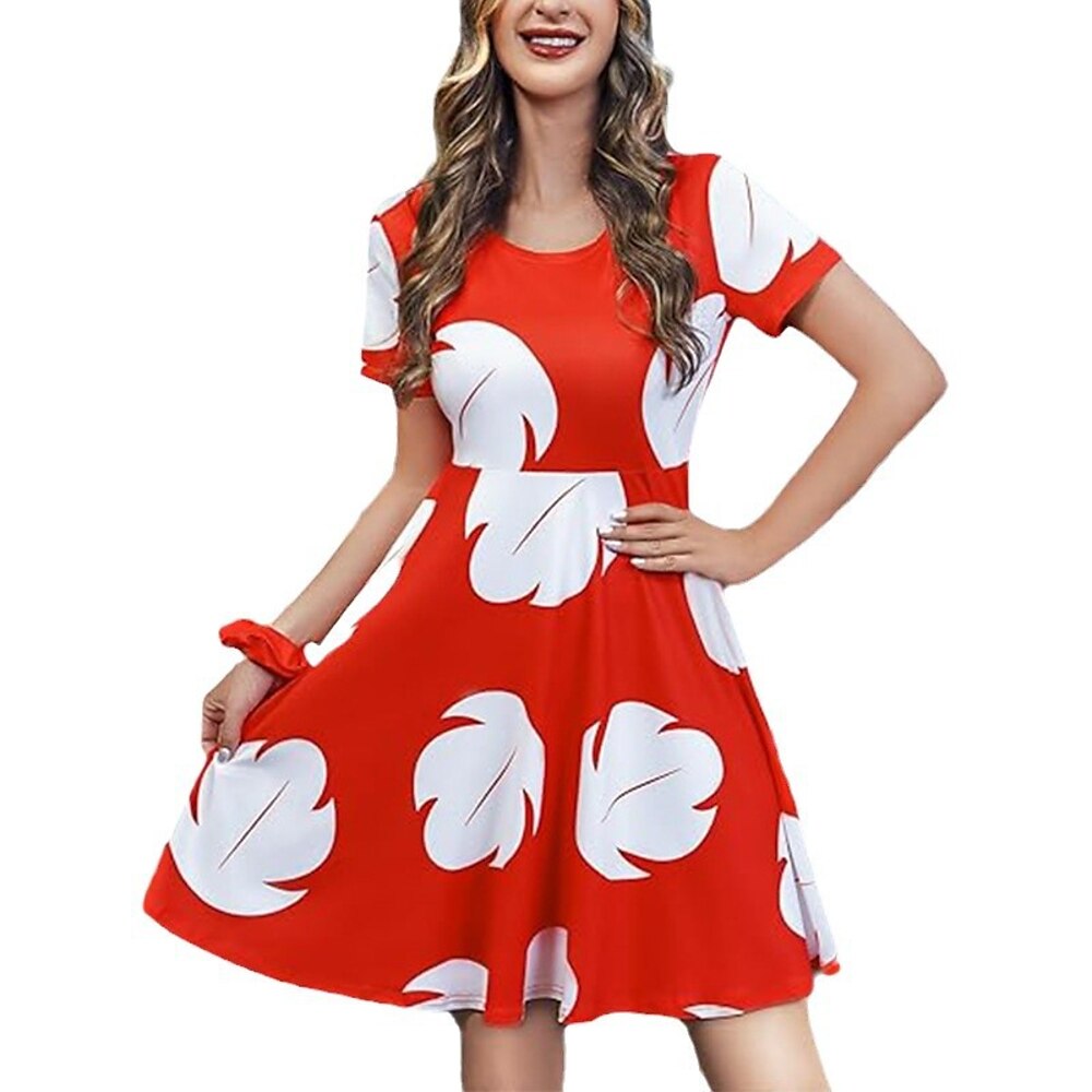 Lilo Kleid Cosplay Kostüm Karnevalskostüm Verkleiden Film Cosplay for Damen Erwachsene Halloween Karneval Welttag des Buches Leistung Party Lightinthebox