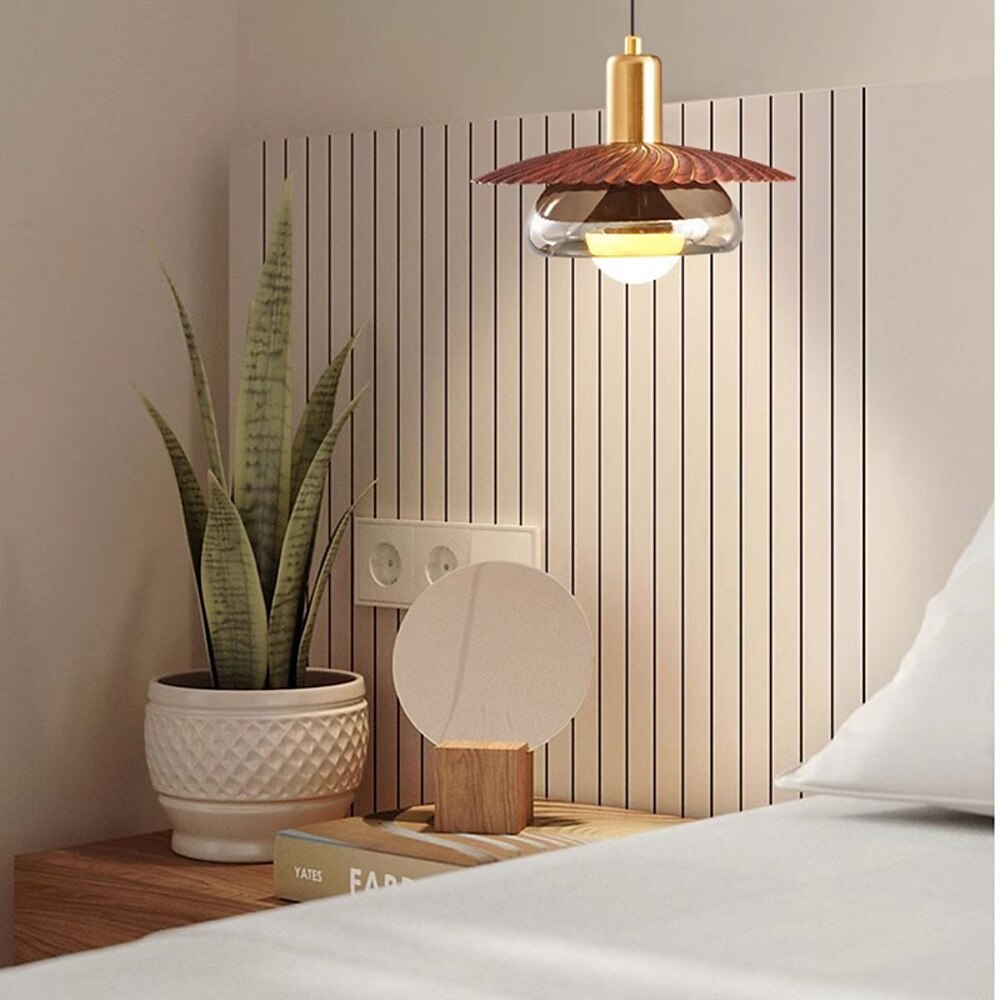 22 cm Einzel-Design Pendelleuchte Metall Glas Lackierte Oberflächen Modern 110-120V 220-240V Lightinthebox