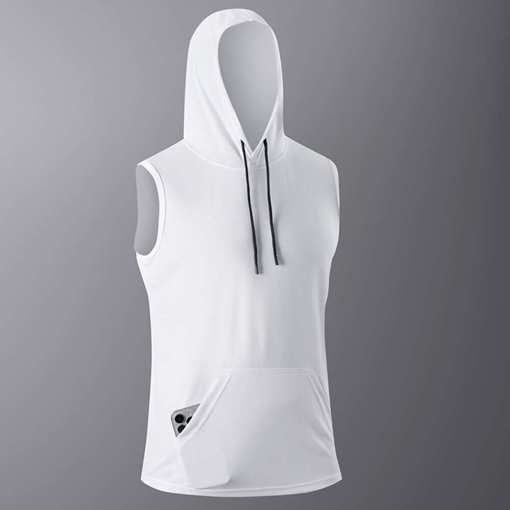 Herren Workout-Tanktop Lauf-Tanktop Fitness-Tanktop Tasche Ärmellos Oberbekleidung Lässig Athleisure Atmungsaktiv Schnelltrocknend Weich Fitnesstraining Laufen Gehen Sportbekleidung Sportkleidung Lightinthebox