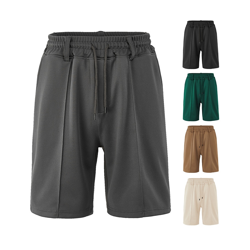 Herren Sweatshorts Kurze Hose Shorts Kurze Hosen Sommer-Shorts Strandshorts Kurze Hosen Tasche Kordelzug Elastische Taille Glatt Komfort Atmungsaktiv Kurz Outdoor Sport Klassisch Brautkleider schlicht Lightinthebox