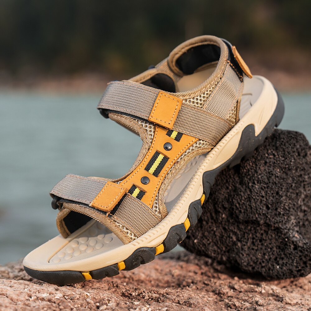 strapazierfähige Wandersandalen für Herren mit rutschfester Sohle und atmungsaktivem Mesh-Design - perfekt für Outdoor-Abenteuer und Freizeitkleidung Lightinthebox