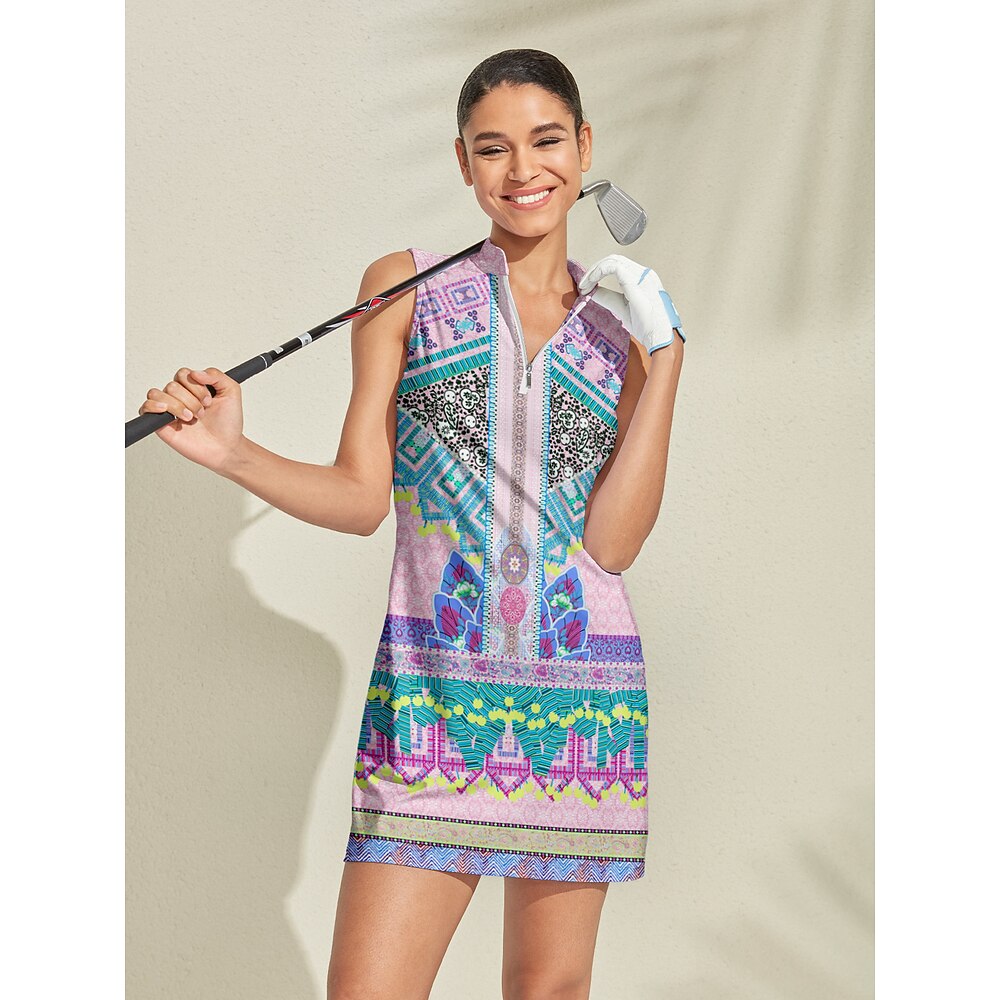 Damen Golfkleid Rosa Ärmellos Damen-Golfkleidung, Kleidung, Outfits, Kleidung Lightinthebox