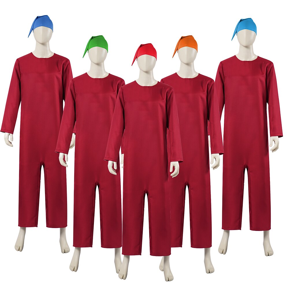 Schneeweiß Sieben Zwerge Gruppenkostüm Overall Karnevalskostüm Film Cosplay for Herren Jungen Kinder Erwachsene Halloween Karneval Welttag des Buches Leistung Party Lightinthebox