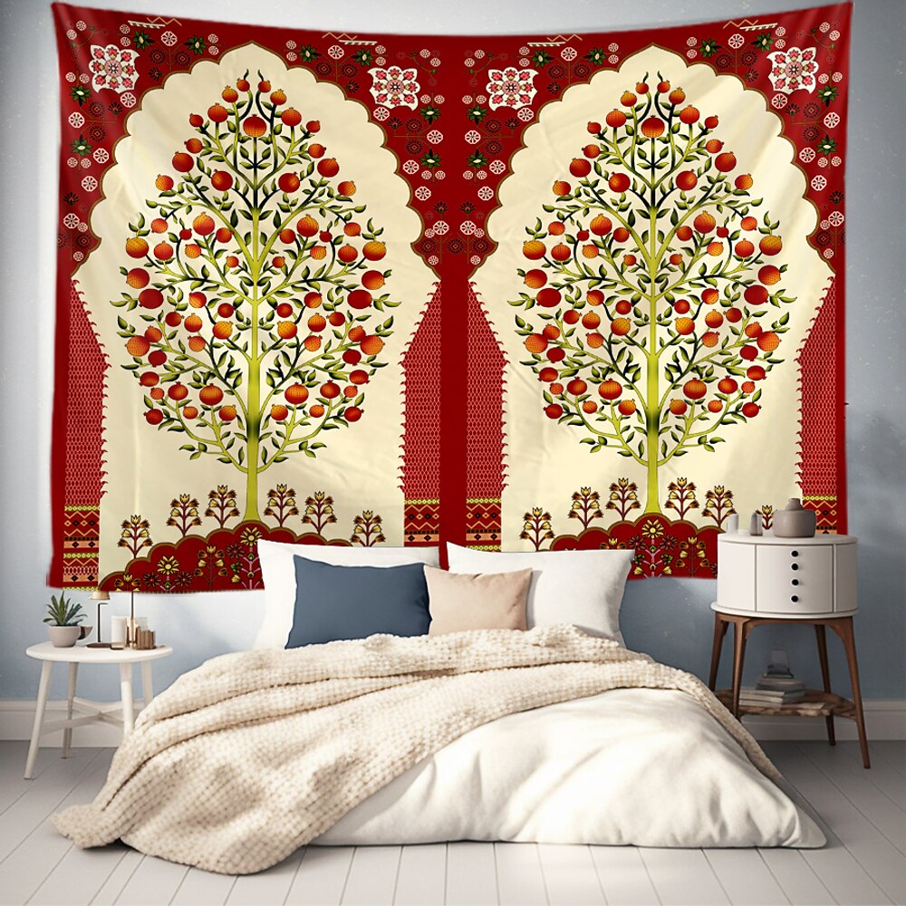 Baum des Lebens hängender Wandteppich Wandkunst große Wandteppich Wandmalerei Dekorfoto Hintergrunddecke Vorhang für Zuhause Schlafzimmer Wohnzimmer Dekoration Lightinthebox