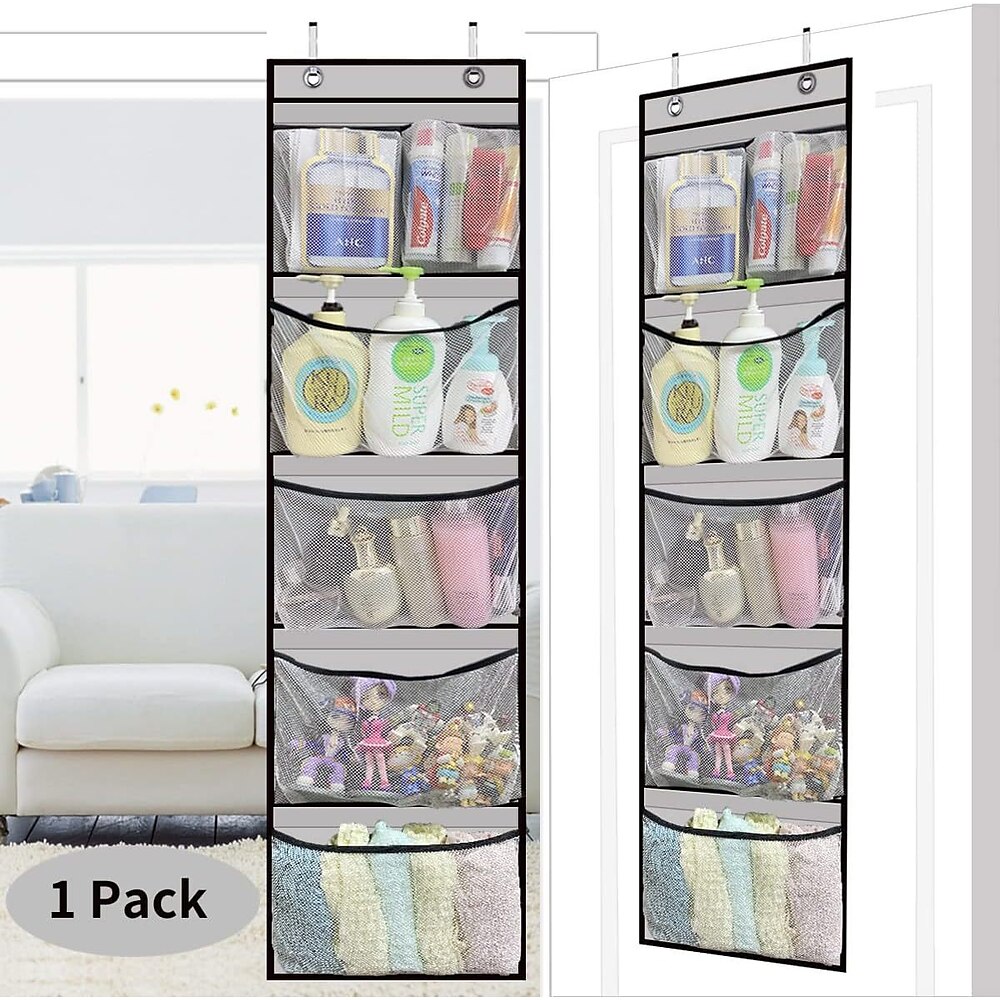 Hängeregale über der Tür, Organizer-Aufbewahrung für den Schrank mit 5 Taschen, Organizer für Schlafzimmer und Badezimmer Lightinthebox