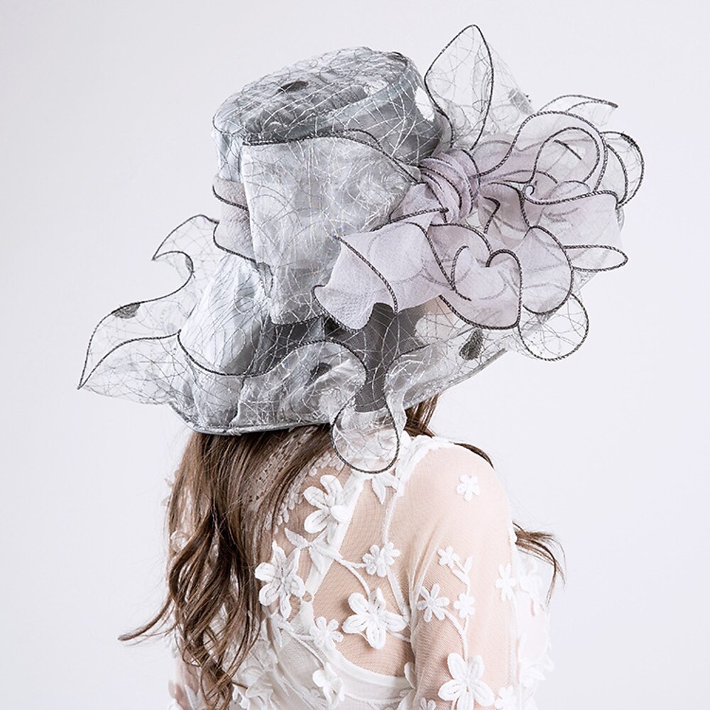 Kopfstück Organza Hochzeit Abendgesellschaft Elegant Hochzeit Mit Tüll Kopfschmuck Kopfbedeckung Lightinthebox