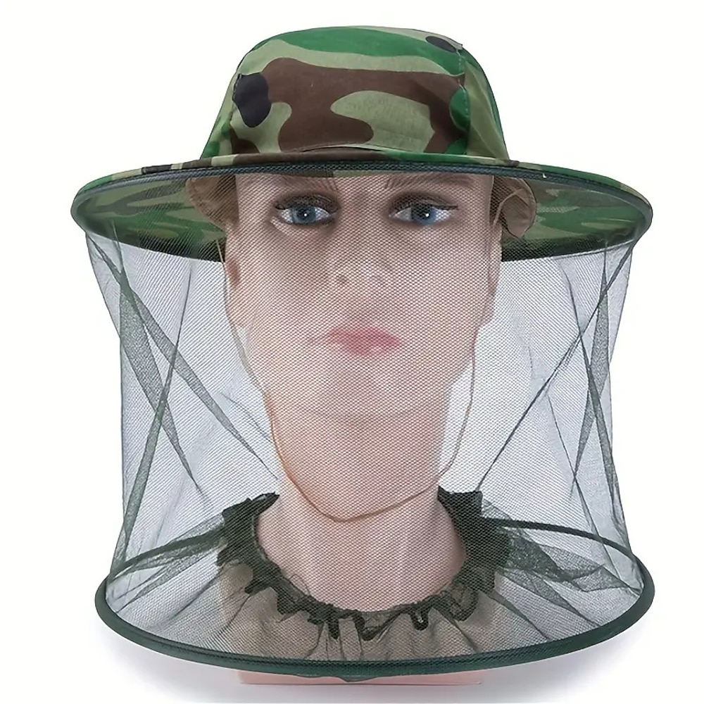 Outdoor-Anti-Mückenhut Herren-Angelhut Sonnenschutz atmungsaktive Netzmaske Lightinthebox
