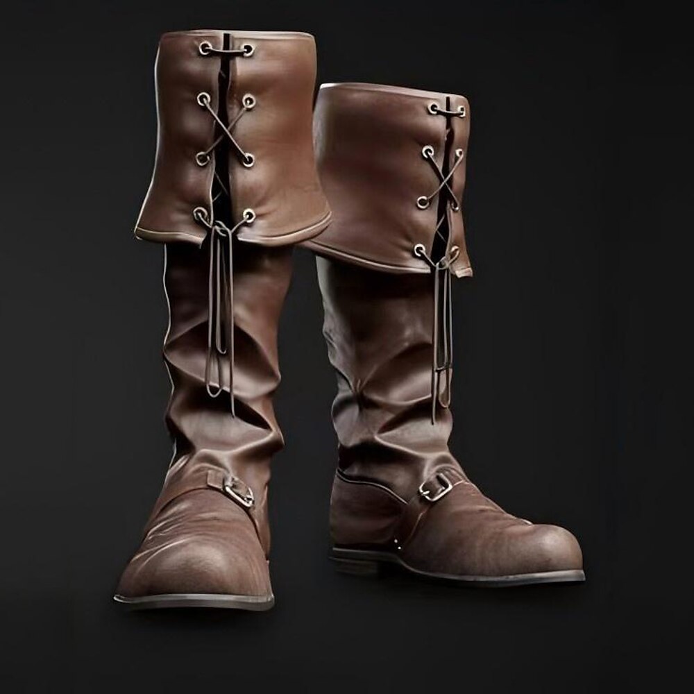 Retro Vintage Mittelalterlich Renaissance Schuhe Herren Damen Unisex Keltisch Seeräuber Halloween Karneval Maskerade Veranstaltung / Fest Maskerade Erwachsene Schuhe Lightinthebox