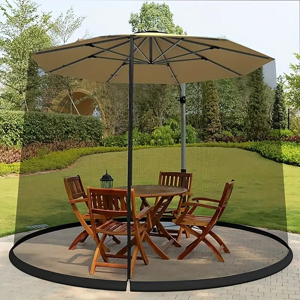 1 einfach zu installierendes Outdoor-Moskitonetz mit großer Kapazität, winddicht und wasserdicht, Terrassenmarkise für den Garten und Partys zum Schutz vor Mücken und Insekten Lightinthebox