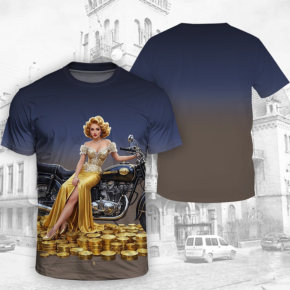 Einzelleveln Jinwoo Sung T-Shirt Charakter Grafik Für Herren Erwachsene Maskerade 3D-Druck Alltagstauglich Comic-Konzert Lightinthebox