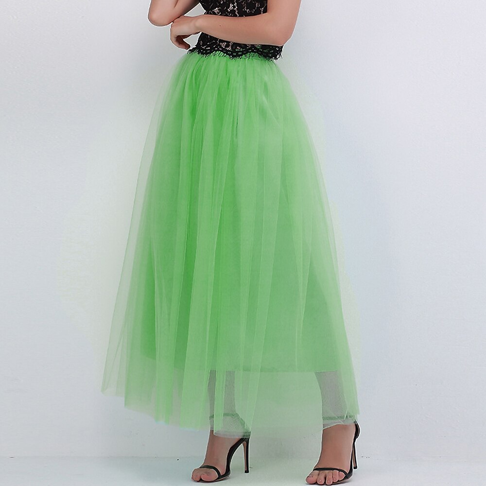 Retro Vintage 1950er Reifrock Krinoline Unterrock Tüllrock A-Linie Damen Maskerade Party-Abendmode Cocktailparty Teegesellschaft Erwachsene Rock Lightinthebox