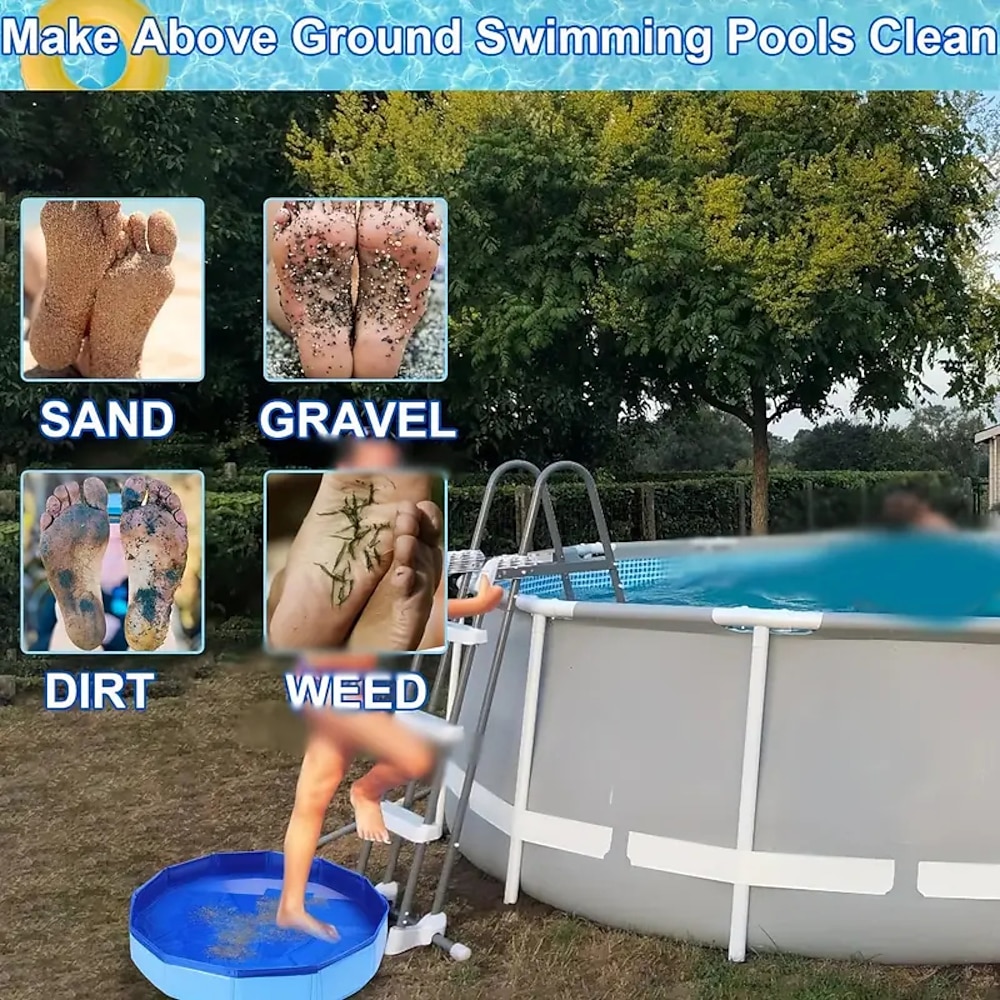 Kinderplanschbecken PVC-Haustierbadewanne nicht aufblasbare faltbare tragbare Badewanne Schwimmbecken Lightinthebox