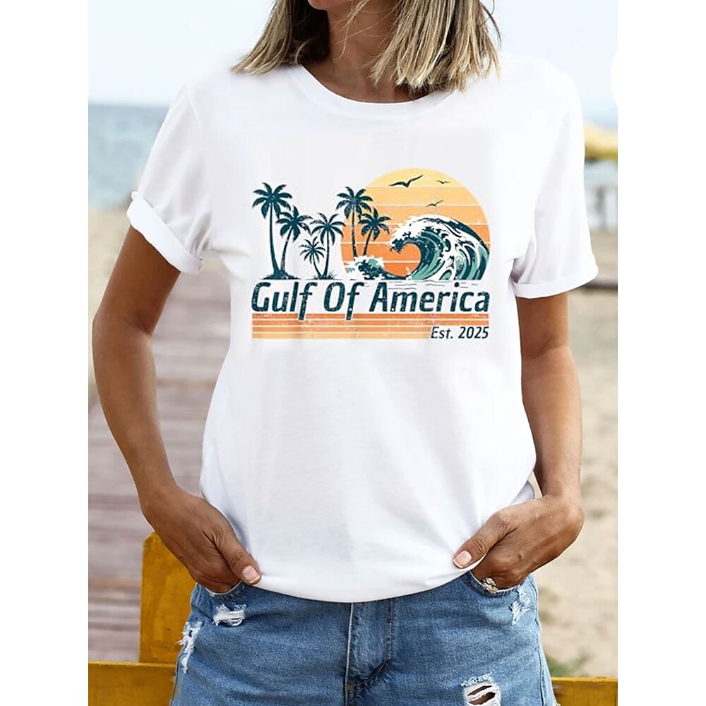 Muttertag Damen T Shirt Grafik Buchstabe Stilvoll Lässig Kurzarm Rundhals Normale Oberteile Täglich Wochenende Druck Weiß Sommer Frühling Lightinthebox