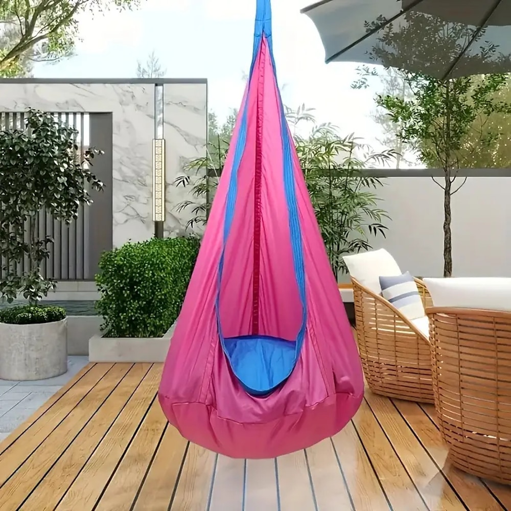 1 praktischer Hängesessel, aufblasbare Hängematte und Hängetasche, 100 % Polyester, Handwäsche, perfekt zum Entspannen und Spielen drinnen und draußen, kann als Geschenk verwendet werden Lightinthebox