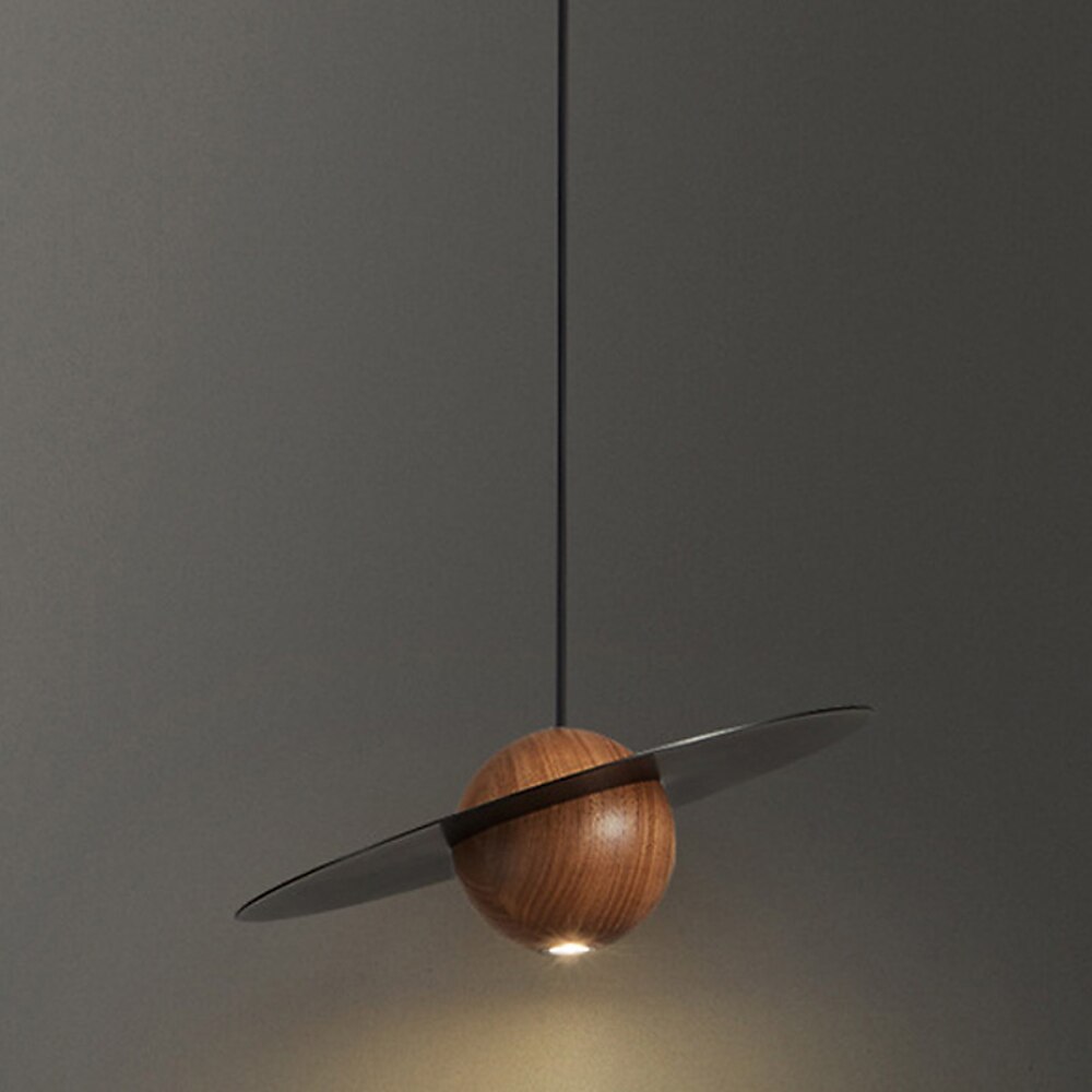 24 cm Kreis-/Runddesign Hängelaternen-Design Pendelleuchte Kupfer Holz Künsterlischer Stil Vintage-Stil Klassisch Vintage Landhausstil 110-120V 220-240V Lightinthebox