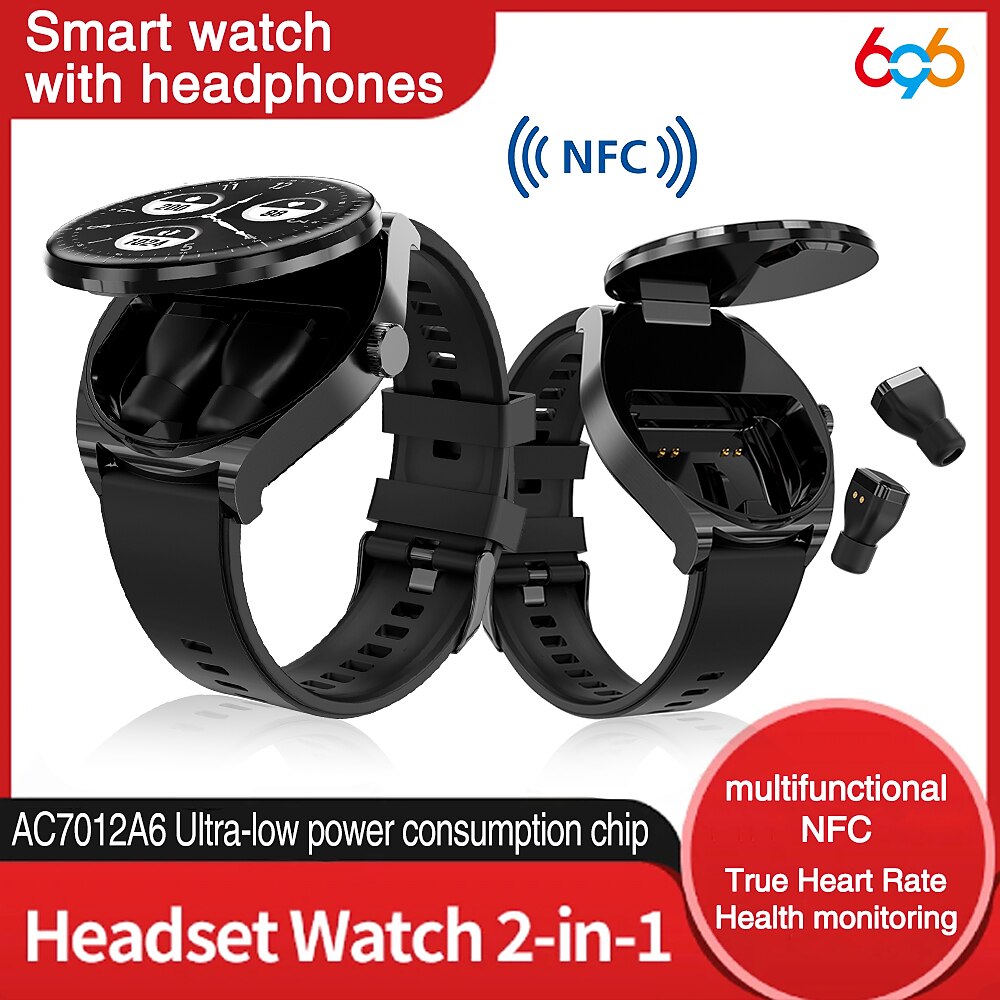 696 N15 Smartwatch 1.53 Zoll Smartwatch Fitnessuhr Bluetooth EKG PPG Schrittzähler Anruferinnerung Kompatibel mit Android iOS Damen Herren Freisprechanrufe Nachrichtenerinnerung IP 67 51mm Lightinthebox