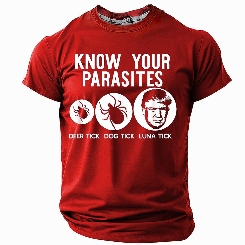 Herren Lustiger Slang T Shirt Kurzarm T-Shirt 3D-Druck Rundhalsausschnitt Hemd Mode Täglich Straße Täglich Schwarz Rote Blau Sommer Frühling Bekleidung S M L XL XXL XXXL Lightinthebox