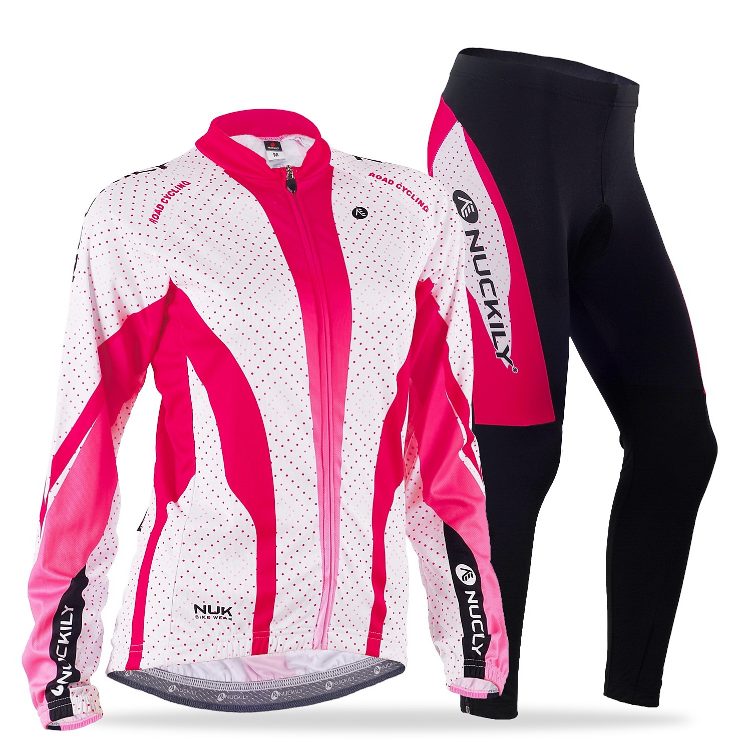 NUCKILY Women Cycling Jersey Suit Winter Custom Sportswear Thermal Cycle Pants With Bike Jersey Sets