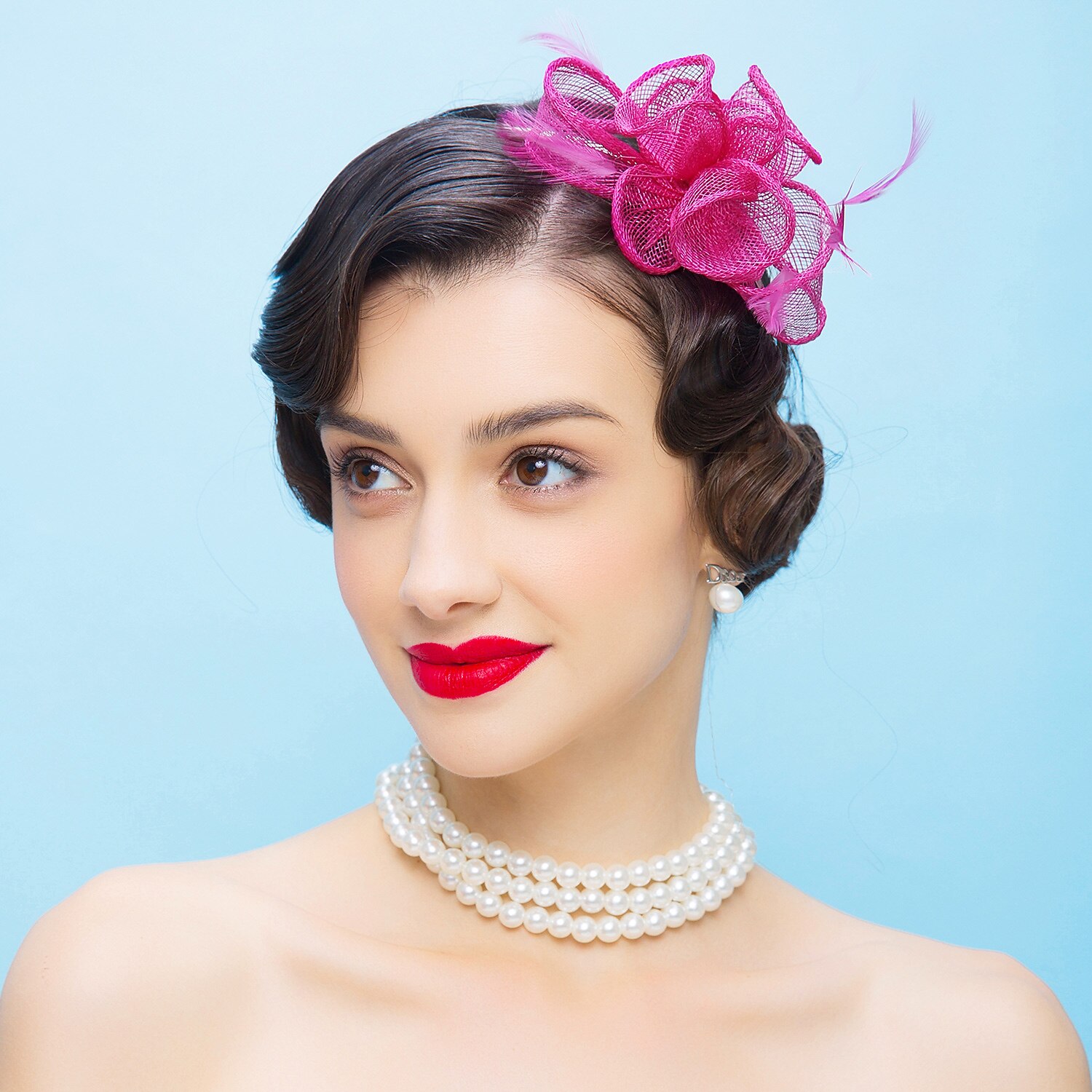 Tulle / Feather Kentucky Derby Hat 