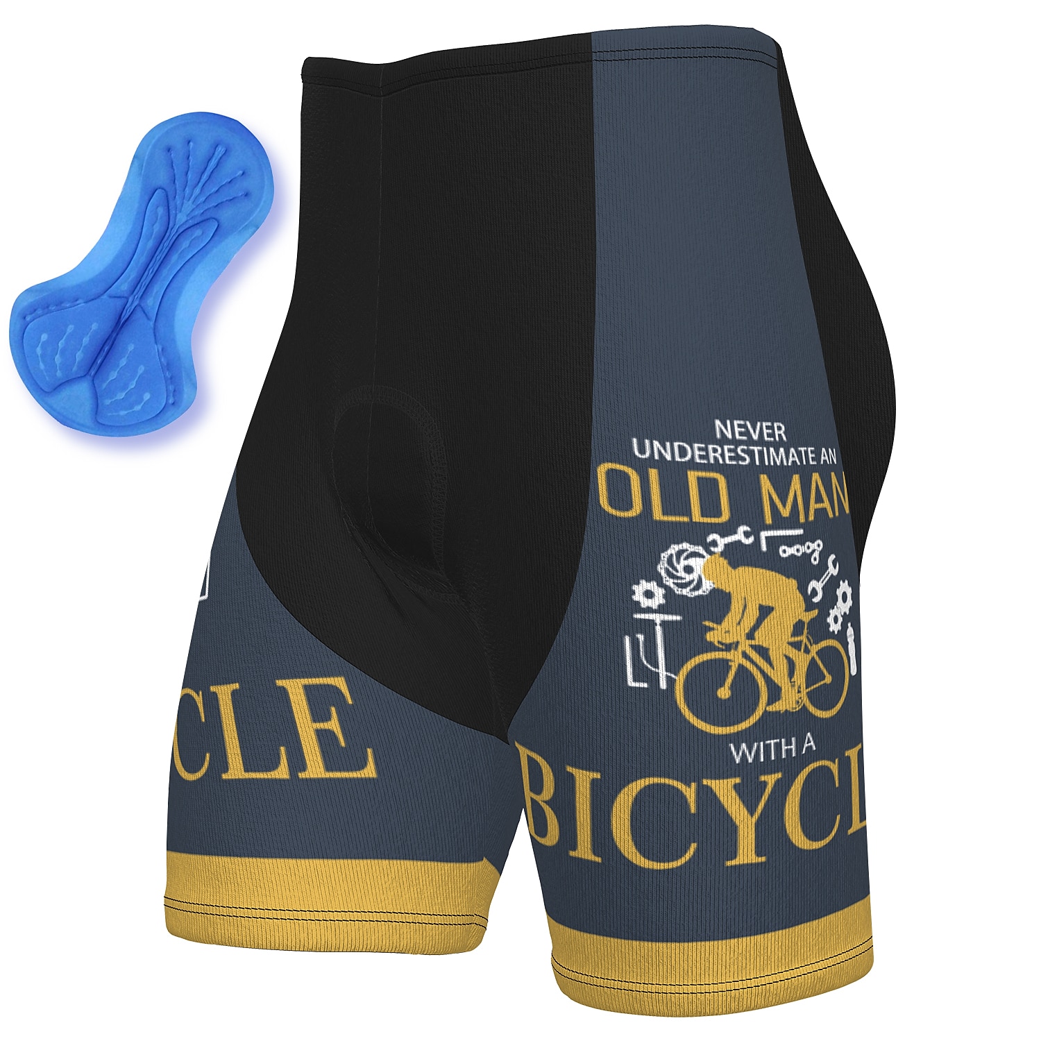 CapsA Mens 3D Padded Bike Bicycle MTB Cycling Underwear Shorts Underpants Lightweight Bike Shorts