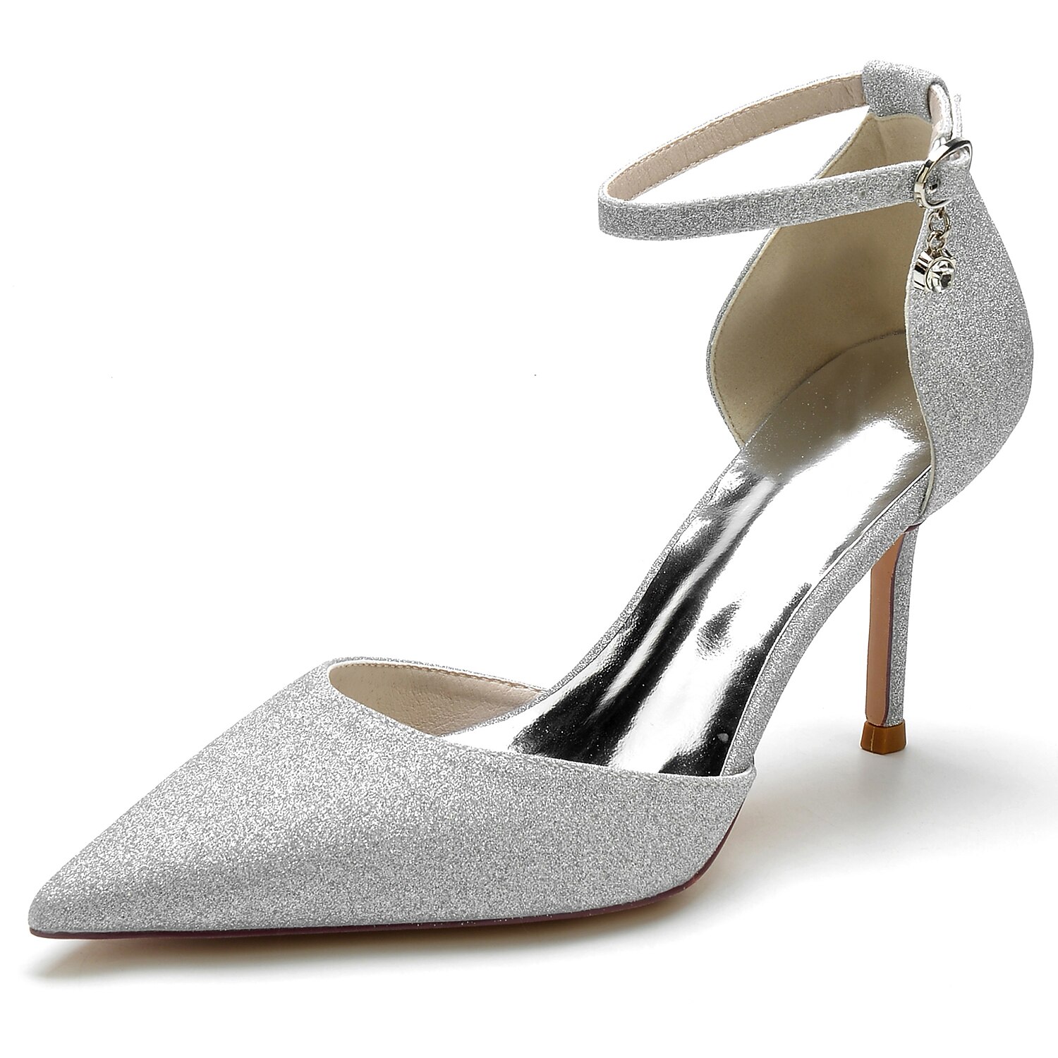 Mujer Zapatos de boda Zapatos De Vestir Zapatos de novia Purpurina Hebilla  Tacón de Aguja Dedo Puntiagudo Elegante Clásico Fiesta Boda Purpurina Tira  de tobillo Primavera Verano Color sólido Blanco 9018940 2022 – $62.53