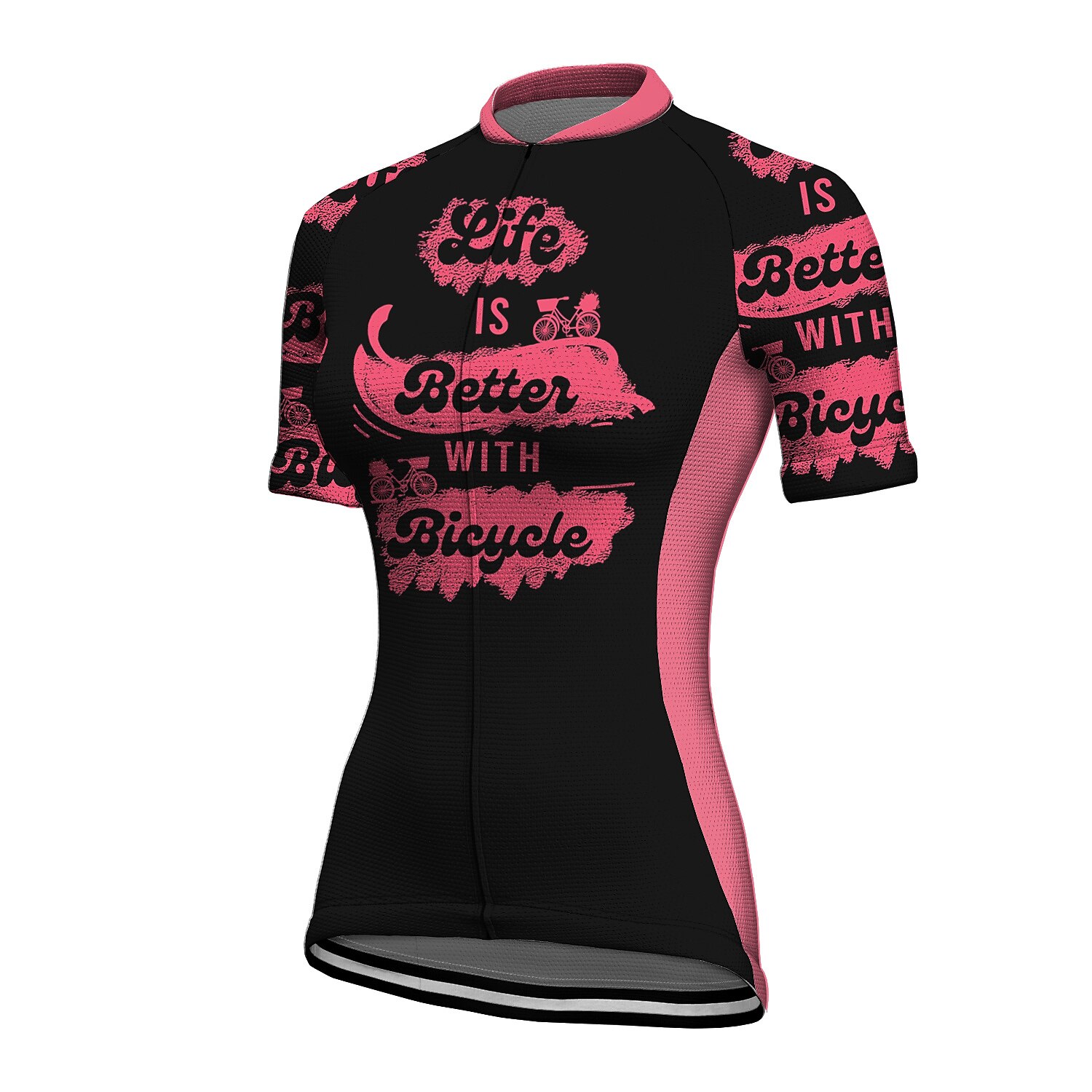 Cycling Jersey Women Skull Short Sleeve Bike Shirt Quick-Dry Breathable Reflective S-2XL Tops 