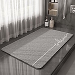Tappetino Doccia In Luffa Antiscivolo 40x60 Cm - Morbido In PVC Con Fori Drenanti, Asciugatura Rapida, Beige - 3