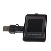 halpa Digikehykset-1,5 "LCD ladattava digitaalinen USB valokuvakehys avaimenperä (107-kuva muisti)