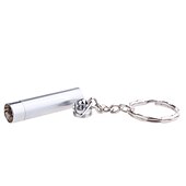 cheap Flashlight Keychains-White Flashlight LED Keychain