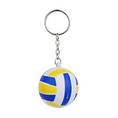 cheap Home Gadgets-Color Ball Style Keychain with Soft Plastic Material-Blue
