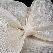 abordables Chapeaux de Fête-Chapeaux Coiffure Lin Chapeau Melon / Cloche Chapeau de soleil Chapeau Sinamay Mariage Casual Course de chevaux Journée des dames Coupe de Melbourne Elégant Britanique Avec Fleur Casque Couvre-chef