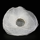 abordables Chapeaux de Fête-Chapeaux Coiffure Lin Chapeau Melon / Cloche Chapeau de soleil Chapeau Sinamay Mariage Casual Course de chevaux Journée des dames Coupe de Melbourne Elégant Britanique Avec Fleur Casque Couvre-chef