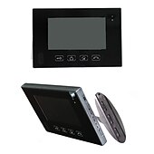 cheap Video Door Phone Systems-Wired Intercom 7 Inch Touch Screen Video Door Phone with ABS Camera (1 Camera To 2 Monitors)