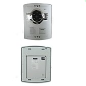 cheap Video Door Phone Systems-Wired Intercom 7 Inch Touch Screen Video Door Phone with ABS Camera (1 Camera To 2 Monitors)