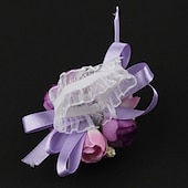 abordables Fleurs de mariage-corsages de poignet de fleurs de mariage en satin / coton 3,15&quot; (environ 8 cm)