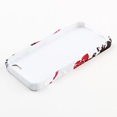 ieftine Carcase/Huse de iPhone-floare de model caz roșu moale pentru iPhone 5