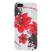 ieftine Carcase/Huse de iPhone-floare de model caz roșu moale pentru iPhone 5