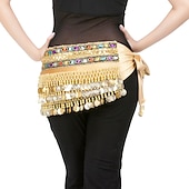 economico Accessori danza-Danza del ventre Monetine Lustrini Per donna Naturale Poliestere / Esibizione