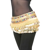 economico Accessori danza-Danza del ventre Monetine Lustrini Per donna Naturale Poliestere / Esibizione