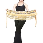 economico Accessori danza-Danza del ventre Monetine Lustrini Per donna Naturale Poliestere / Esibizione