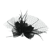 preiswerte Faszinator-Fascinators Kentucky Derby Hut Tüll/Kristall/Federkronen-Diademe/Vogelkäfigschleier mit 1 Stück Hochzeits-/Party-/Abend-Kopfschmuck