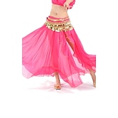 economico Abbigliamento danza del ventre-gonna di danza del ventre con spacco sul davanti per allenamento da donna in chiffon caduto (senza sciarpa sui fianchi)
